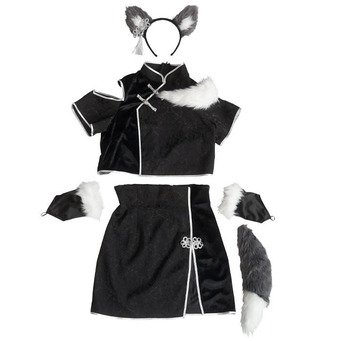 シノワポネ オオカミ 夏帆 多屋来夢 ウルフ おおかみ 狼 ブラック 黒 チャイナ ドレス ワンピース 中国 セクシー コスプレ コスチューム ハロウィン |  | 01