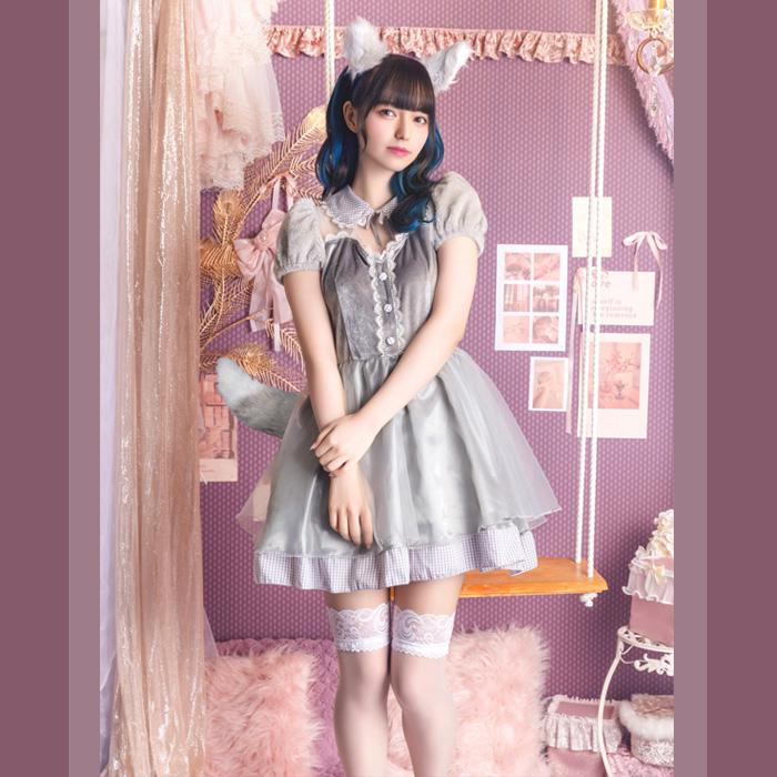 コケティッシュガーリー ガーリー ウルフ 多屋来夢 グレー おおかみ 狼 赤ずきん 動物 セクシー コスプレ衣装 コス コスプレ コスチューム ハロウィン |  | 10