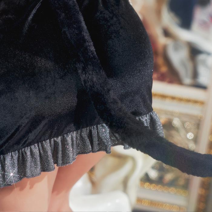 送料無料 リュクステラ ミッドナイト キャット 白田まい  黒猫 猫 ネコ ねこ 猫耳 耳 カチューシャ ブラック 黒 セクシー コスプレ コスチューム ハロウィン |  | 08