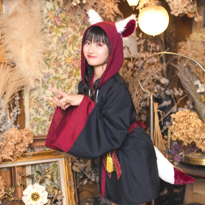 ジュニアサイズ 稲荷様パーカー ブラック 稲荷神 神社 お稲荷さん 動物 きつね 狐耳 和風 コスプレ コスチューム ハロウィン ガールズ ボーイズ 中学生 小学生 |  | 12