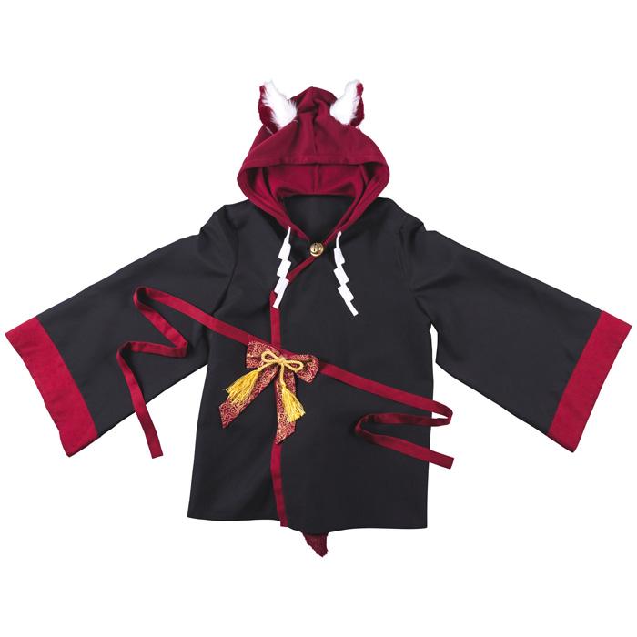 ジュニアサイズ 稲荷様パーカー ブラック 稲荷神 神社 お稲荷さん 動物 きつね 狐耳 和風 コスプレ コスチューム ハロウィン ガールズ ボーイズ 中学生 小学生 |  | 01