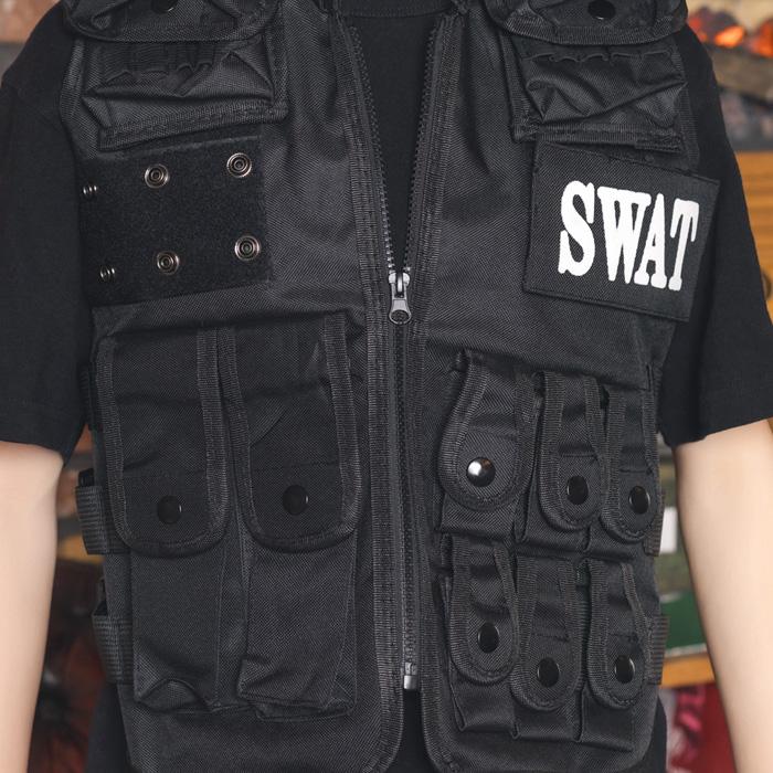 ジュニアサイズ SWAT スワット アメリカ特殊部隊 黒 ポリス 警察 ジュニアサイズ SWAT スワット アメリカ特殊部隊 黒 ポリス 警察