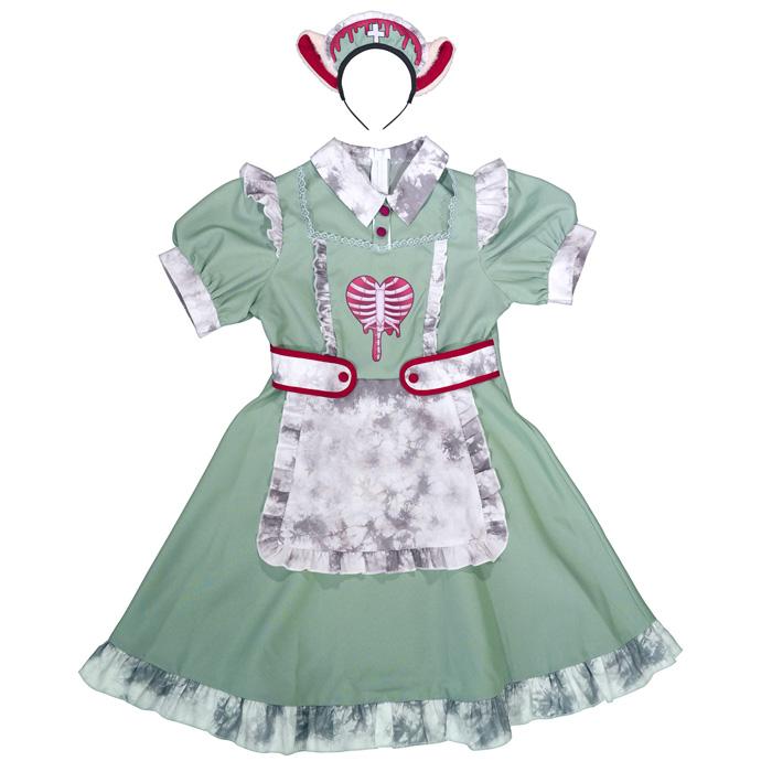 送料無料  ネオゾンビ ドラッグ ナース キャット えなこ ミント ナース服 看護師 看護婦 ねこ ネコ 猫 耳 かわいい セクシー コスプレ コスチューム ハロウィン |  | 01