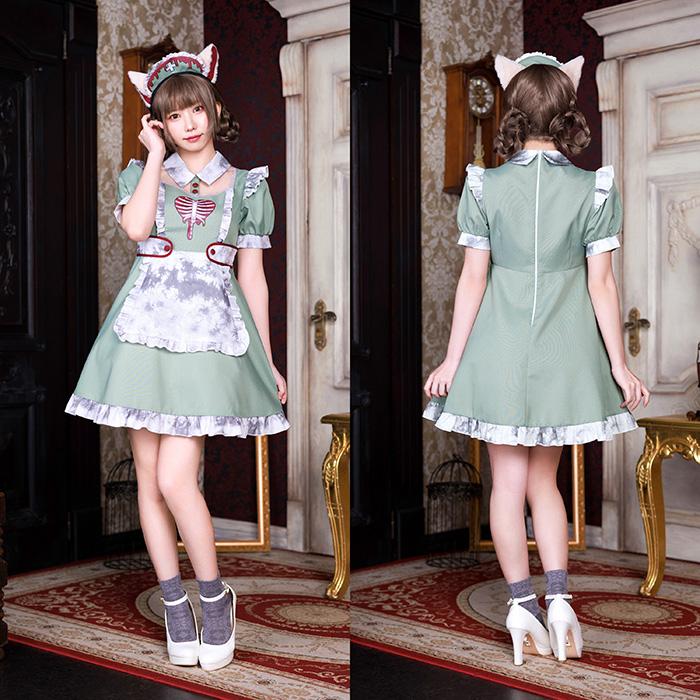 送料無料  ネオゾンビ ドラッグ ナース キャット えなこ ミント ナース服 看護師 看護婦 ねこ ネコ 猫 耳 かわいい セクシー コスプレ コスチューム ハロウィン |  | 02