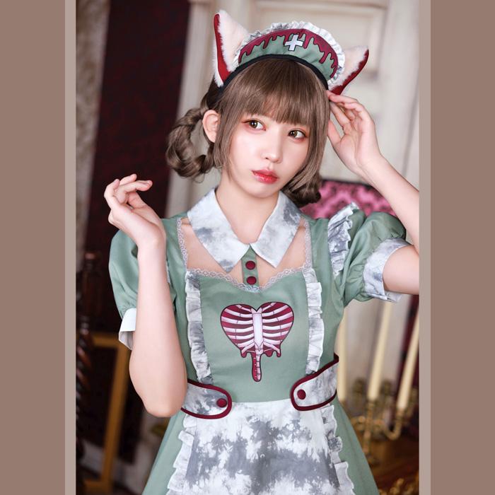 送料無料  ネオゾンビ ドラッグ ナース キャット えなこ ミント ナース服 看護師 看護婦 ねこ ネコ 猫 耳 かわいい セクシー コスプレ コスチューム ハロウィン |  | 04