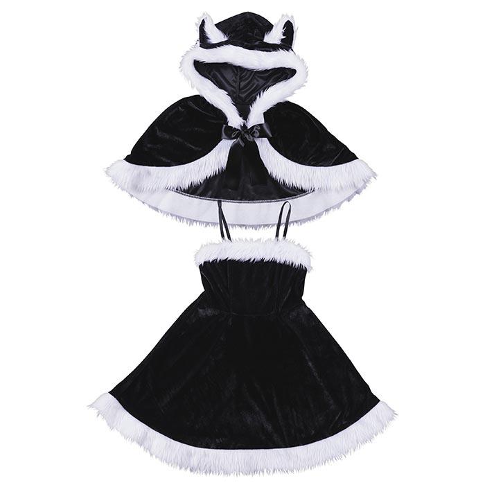 ジュニアサイズ メリープラムフェアリー ねこケープサンタ