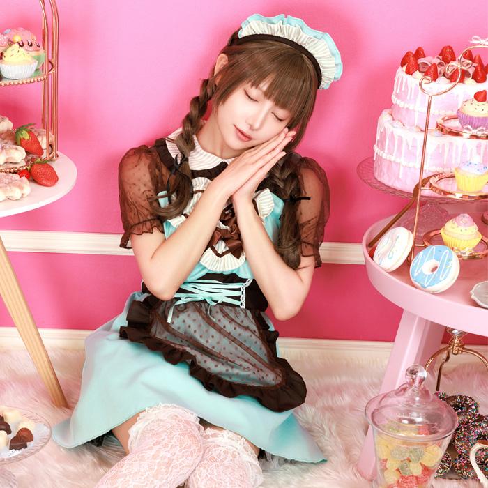 Bear’s Chocolaterieエプロン、カフェカチューシャセット 楽天市場】メイド服セット 3点セット ワンピース エプロン