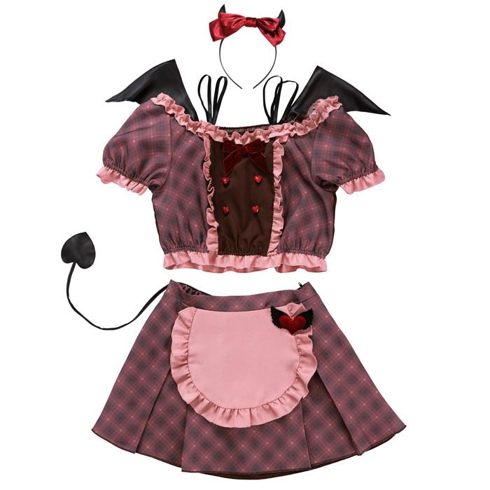 ビター サキュバス 篠崎こころ デビル 小悪魔 ピンク いちご チョコ バレンタインデー メイド カチューシャ コスチューム コス ハロウィン コスプレ |  | 01