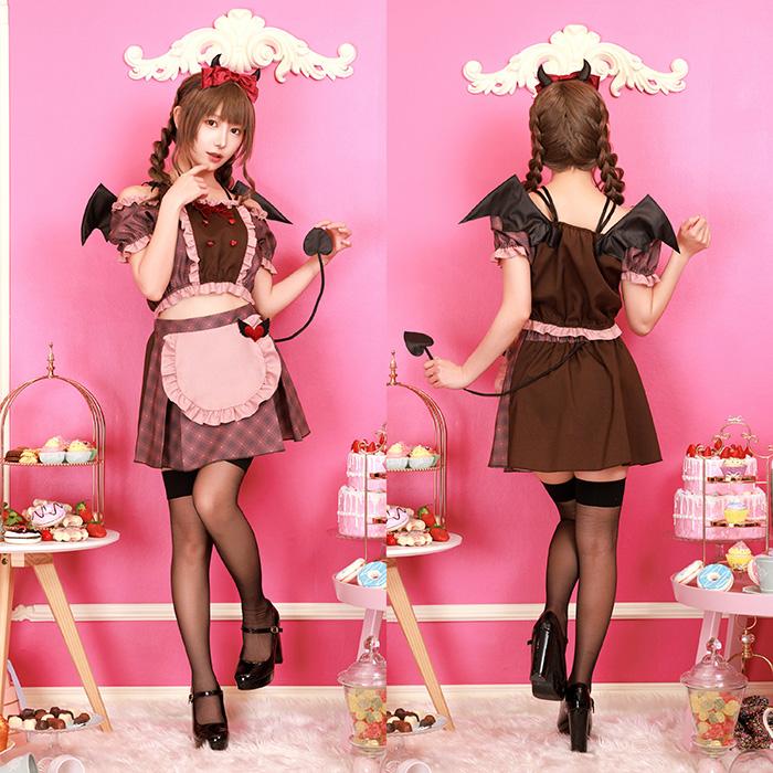 ビター サキュバス 篠崎こころ デビル 小悪魔 ピンク いちご チョコ バレンタインデー メイド カチューシャ コスチューム コス ハロウィン コスプレ |  | 02