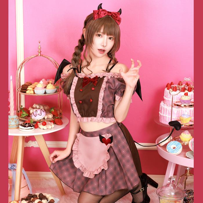 ビター サキュバス 篠崎こころ デビル 小悪魔 ピンク いちご チョコ バレンタインデー メイド カチューシャ コスチューム コス ハロウィン コスプレ |  | 09