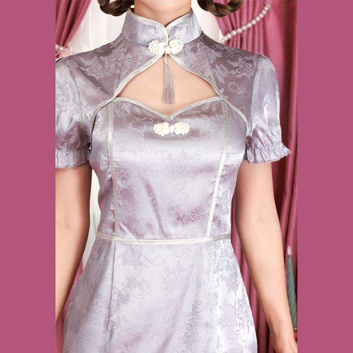 送料無料 マカロンキャット グレーチャイナ グレー 灰色 チャイナドレス ドレス ワンピース ねこ 猫 ネコ ねこ耳 中国 レディース コスプレ衣装 コス コスプレ |  | 06