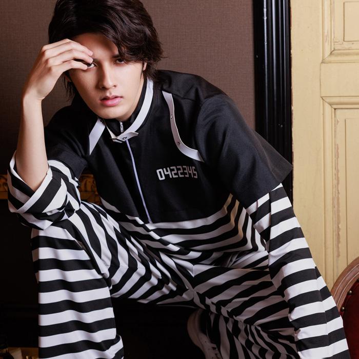 男女兼用 プリズンマスター フォンデットスーツ 囚人 囚人服 プリズナー ボーダー 大きいサイズ メンズ レデイーズ コスプレ コスチューム ハロウィン 仮装 衣装 |  | 09