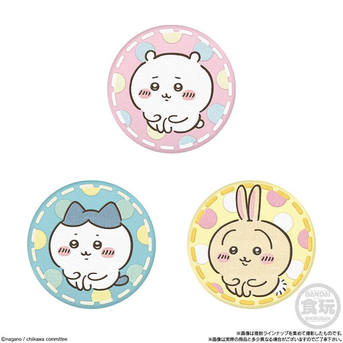 送料無料 BANDAI Candy ちいかわ 刺繍缶バッジBiscuit 12個入