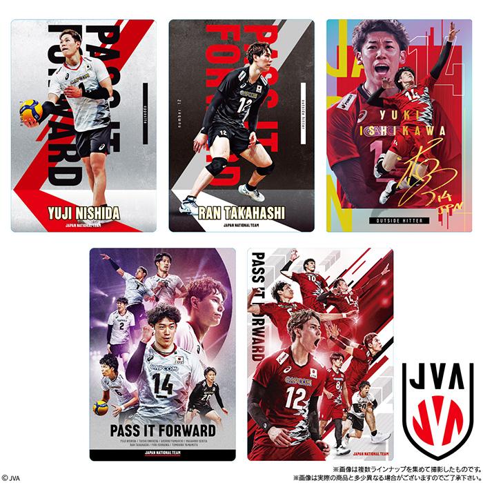 バレーボール　ウエハース 送料無料 BANDAI Candy JAPAN NATIONAL VOLLEYBALL TEAM ツイン