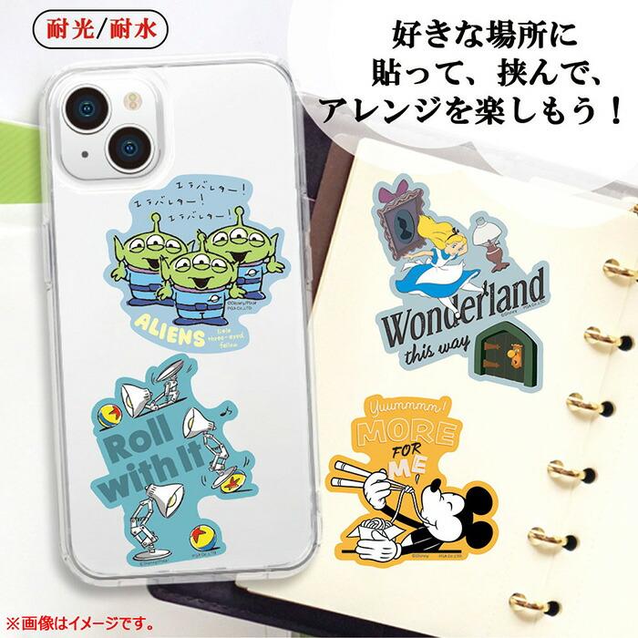 多機種対応 ディズニー モバイルステッカー 耐光 耐水