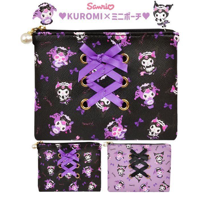 メール便 クロミ ミニポーチ ポーチ 化粧ポーチ 小物入れ 小さめ メイクポーチ コスメポーチ サンリオ クロミちゃん ツンデレカフェ グッズ ブラック パープル S Ard 6j746 Cp スターズ 通販 Yahoo ショッピング