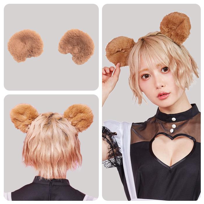 クマ耳フード付きコスプレ衣装 水色クマ耳フードコスプレ衣装 - メルカリ