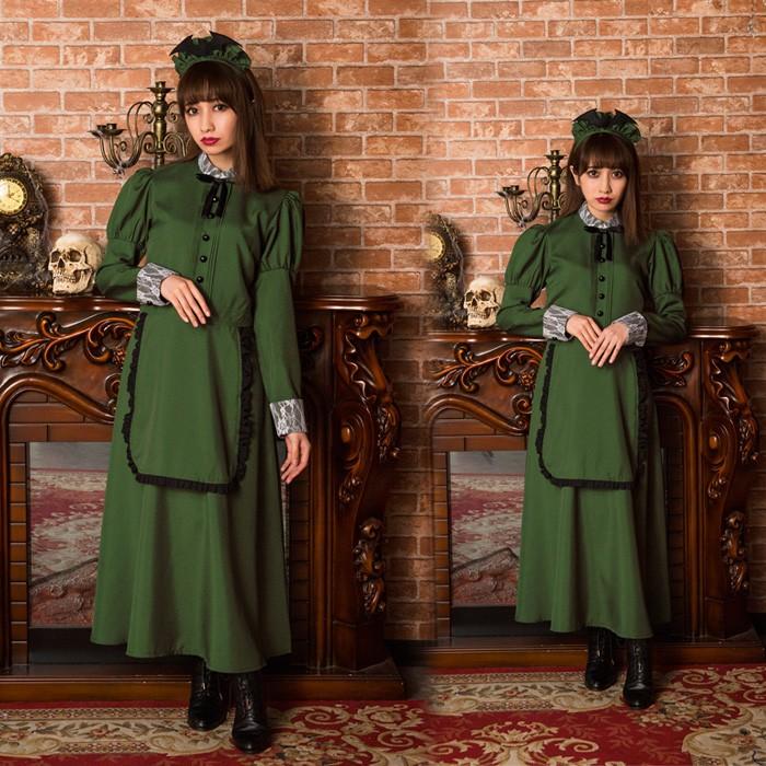 clearstone 洋館メイド グリーン メイド服 カチューシャー clearstone 洋館メイド グリーン メイド服 カチューシャー