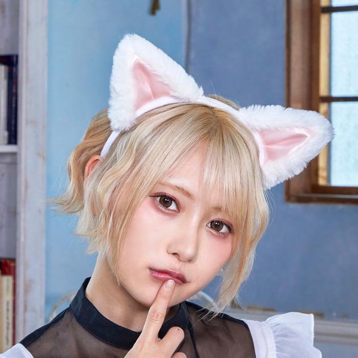 猫耳カチューシャ フワフワ ヘアアクセサリー ブラック ピンク 猫耳カチューシャ フワフワ ヘアアクセサリー ブラック ピンク