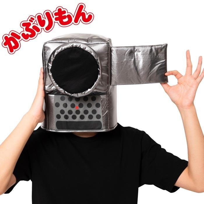被り物 かぶりもん ビデオカメラ かぶりもの ドロボー 泥棒 ヘッド 頭 男女兼用 コスプレ ハロウィン コスチューム 仮装 映画 ハロウィン仮装 文化祭 忘年会 S Cs 6g033 スターズ 通販 Yahoo ショッピング