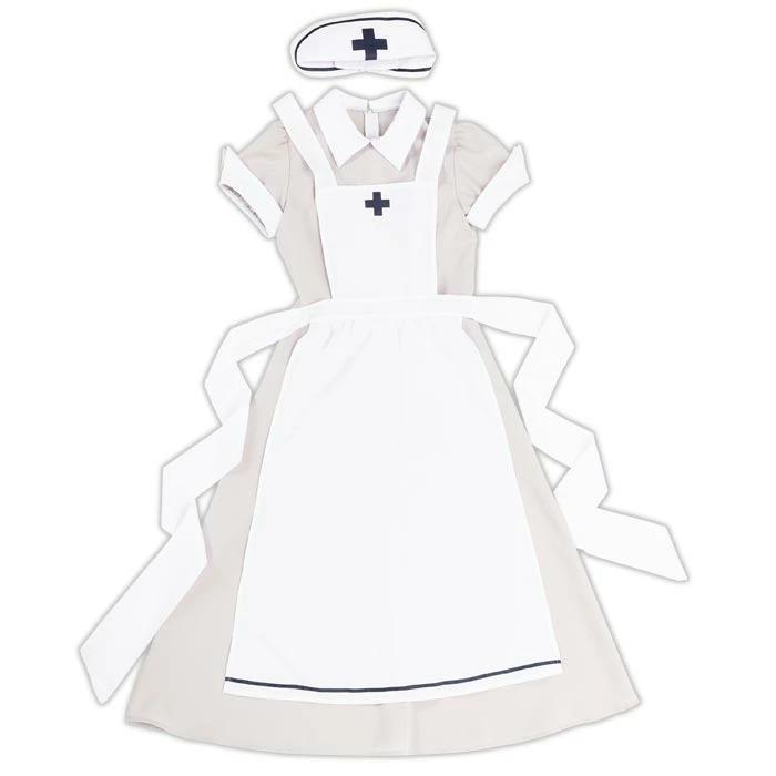 送料無料 クラシック ロング ナース ドレス ベージュ ナース服 送料無料 クラシック ロング ナース ドレス ベージュ ナース服