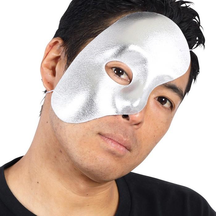 宴会の達人 半分仮面 銀 ハーフマスク お面 マスク 仮面 面白い ギャグ メンズ パーティーグッズ 盛り上げグッズ コスプレ 衣装 コスチューム ハロウィン 仮装 S Cs 6g438 スターズ 通販 Yahoo ショッピング