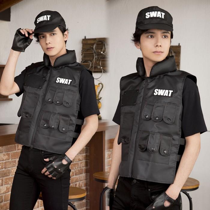 送料無料 男女兼用 スピード スワット アメリカ特殊部隊 Swat ポリス 警察 ユニフォーム メンズ レディース 大きいサイズ コスプレ コスチューム ハロウィン S Cs 6g861 スターズ 通販 Yahoo ショッピング