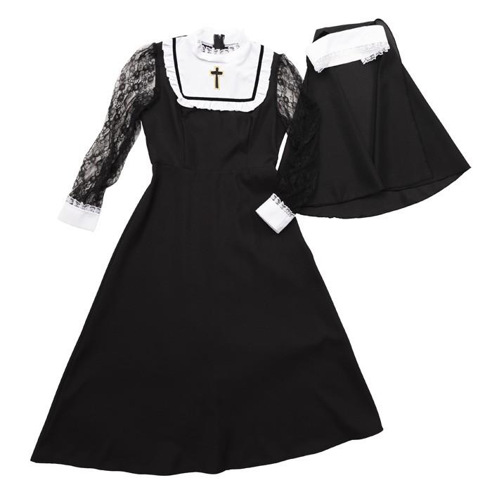 送料無料 ノーブルロング シスター ブラック マリア様 ベール ワンピース ロング 丈 ロリータ ゴスロリ セクシー コスプレ コスチューム 衣装 仮装 ハロウィン S Cs 6g5 スターズ 通販 Yahoo ショッピング