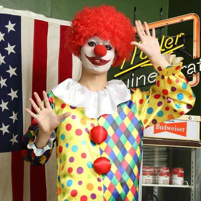 送料無料 男女兼用 クレイジーピエロ ピエロ サーカス クラウン ホラー 付け鼻 パーティー イベント メンズ 大きいサイズ コスプレ コスチューム ハロウィン S Cs 6g0 スターズ 通販 Yahoo ショッピング