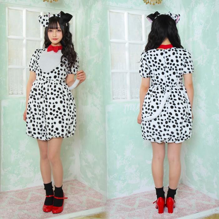 送料無料 ふわもこ アニマル キュート ダルメシアン ワンちゃん いぬ 犬 耳 カチューシャ ワンピース セクシー コスプレ コスチューム 衣装 仮装 ハロウィン S Cs 6g8 スターズ 通販 Yahoo ショッピング