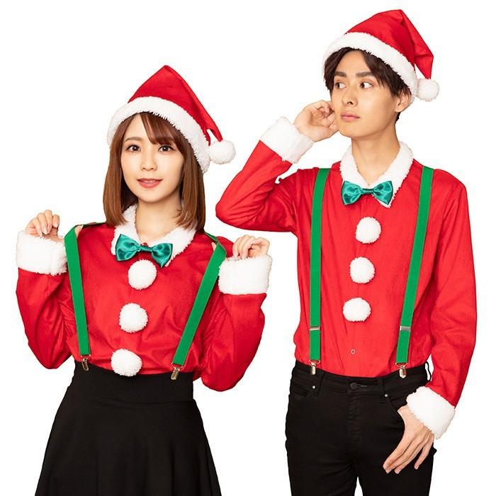 男女兼用 サンタシャツ サンタコス サンタ クリスマス コスチューム