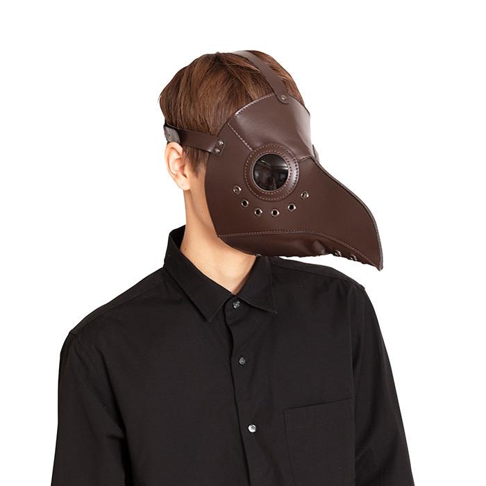 ペストマスク ブラウン フェイスマスク フルマスク ハーフ クロウ