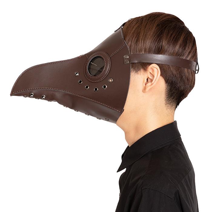 ペストマスク ブラウン フェイスマスク フルマスク ハーフ クロウ