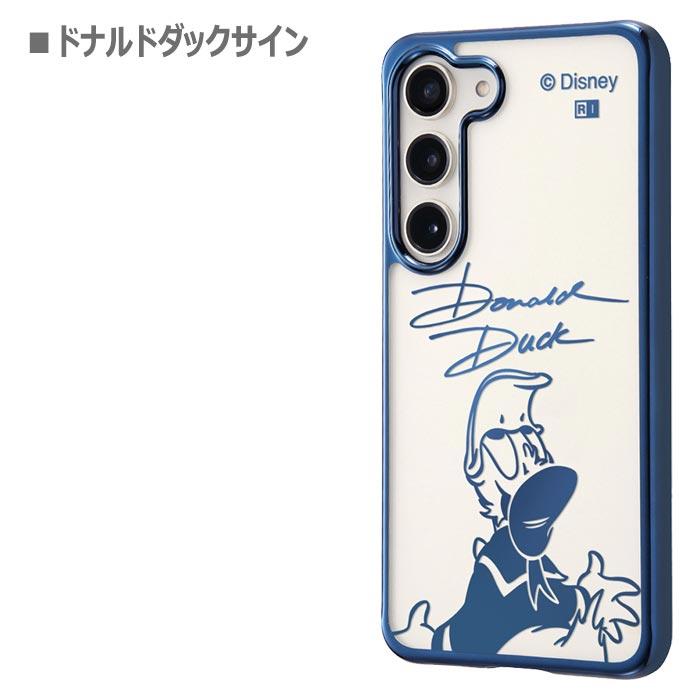 メール便 Galaxy S23 ディズニー TPU ソフトケース META Frame メタリック ケース カバー TPU クリアケース 透明 かわいい ミッキー ドナルド ミニー アリエル｜stars-y｜08