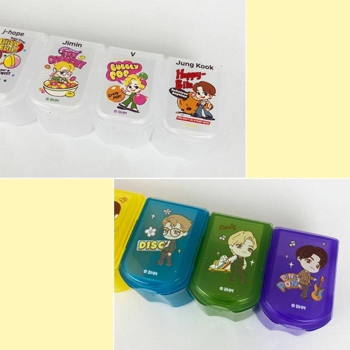 メール便 BTS TinyTAN ピル 薬 ケース Dynamite TinyMART