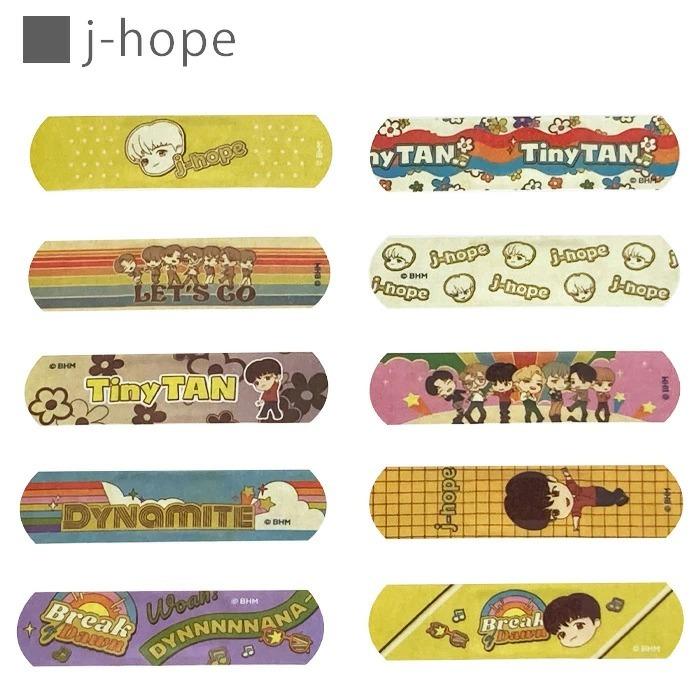 BTS TinyTAN ばんそうこう Dynamite 10枚入り 絆創膏 タイニータン