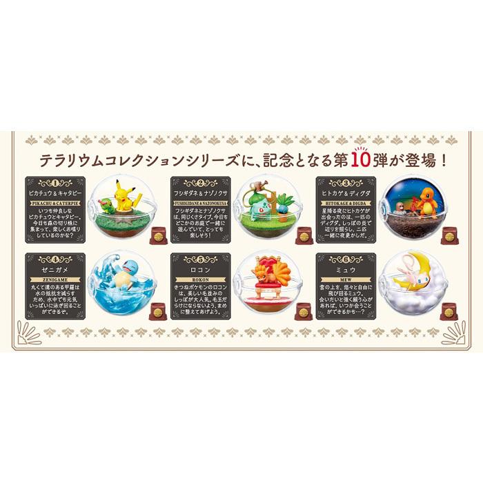 リーメントポケットモンスター テラリウムコレクション10 第10弾 6個入 BOX 食玩 フィギュア おもちゃ ポケモン ピカチュウ 大人買い フルコンプ コンプリート｜stars-y｜03