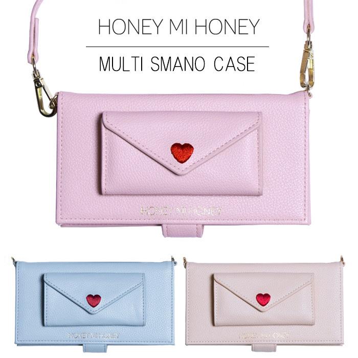 送料無料 多機種対応 Honey Mi Honey ショルダーストラップ付き 手帳型ケース 手帳型 ケース マルチ ハニーミーハニー 簑島三佳 ピンク Iphone スマホケース S Ow 7h236 スターズ 通販 Yahoo ショッピング