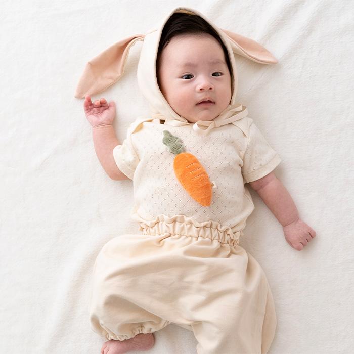 うさみみボンネット ロンパース ブルマ