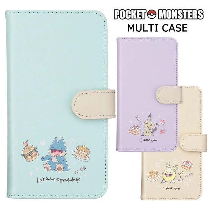 SUNCREST 送料無料 多機種対応 ポケットモンスター 手帳型