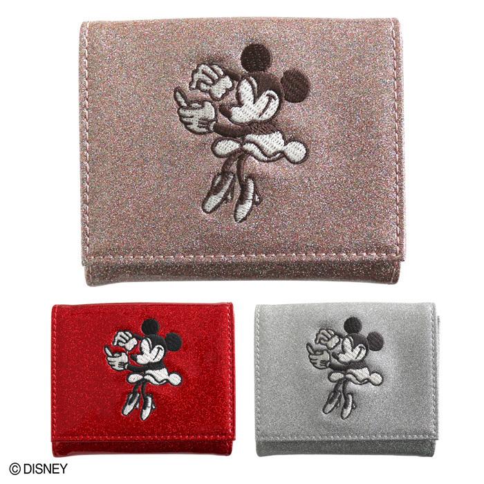 【未使用】PAUL & JOE ミニーマウス 三つ折り財布 送料無料 ディズニー ミニーマウス スパークリップ ミニウォレット 三