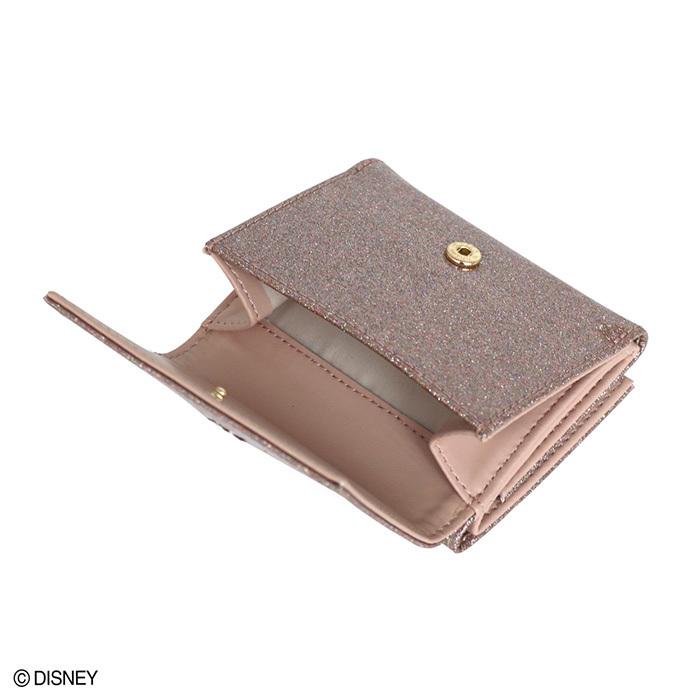 送料無料 ディズニー ミニーマウス スパークリップ ミニウォレット 三