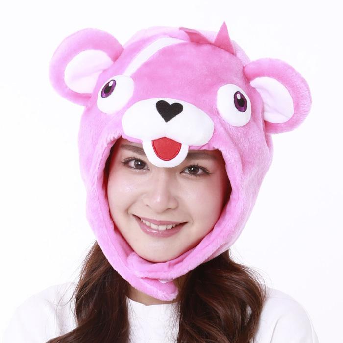 男女兼用 着ぐるみ キャップ フォートナイト ピンクのクマちゃん かぶりもの 帽子 キャラクター ハロウィン コスプレ パーティー イベント 仮装 ピンク Fortnite S Sz 6h716 スターズ 通販 Yahoo ショッピング