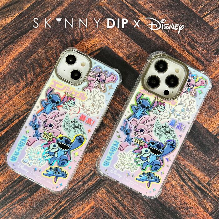 iPhone14Pro ディズニー スティッチ x SKINNYDIP TPU クリア ケース