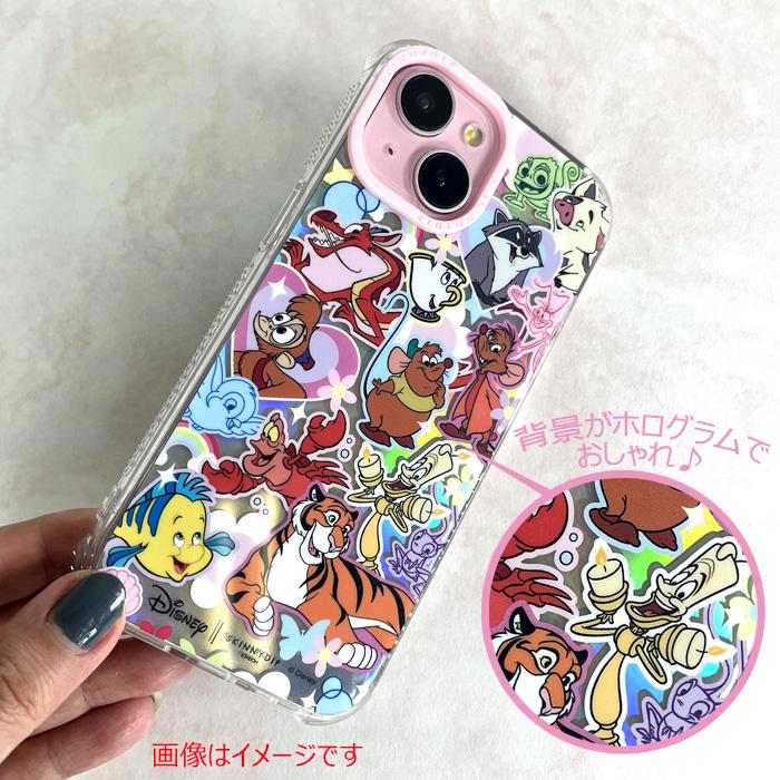 メール便 iPhone14 ディズニー サイドキッカーズ x SKINNYDIP TPU ケース カバー スキニーディップ ホログラム ソフト かわいい フランダー iPhone14ケース｜stars-y｜04