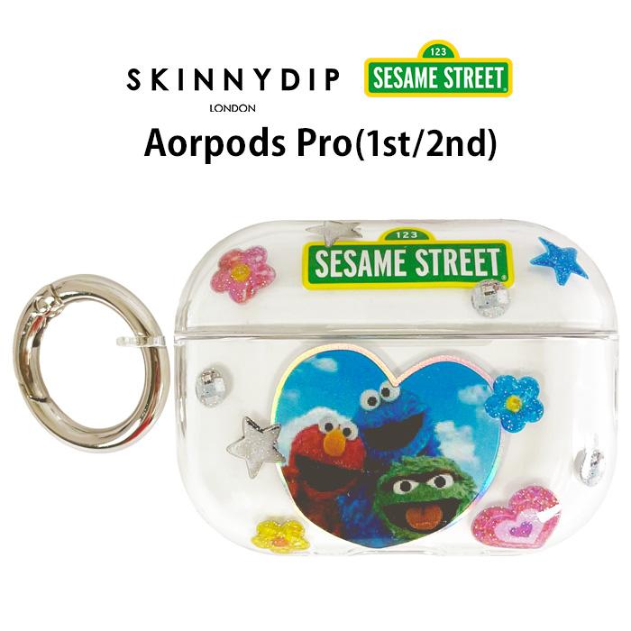 AirPods Pro セサミストリート x SKINNYDIP クリア ケース カバー