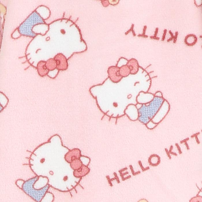 送料無料 ハローキティ あったか シャツ パジャマ 前開き 上下