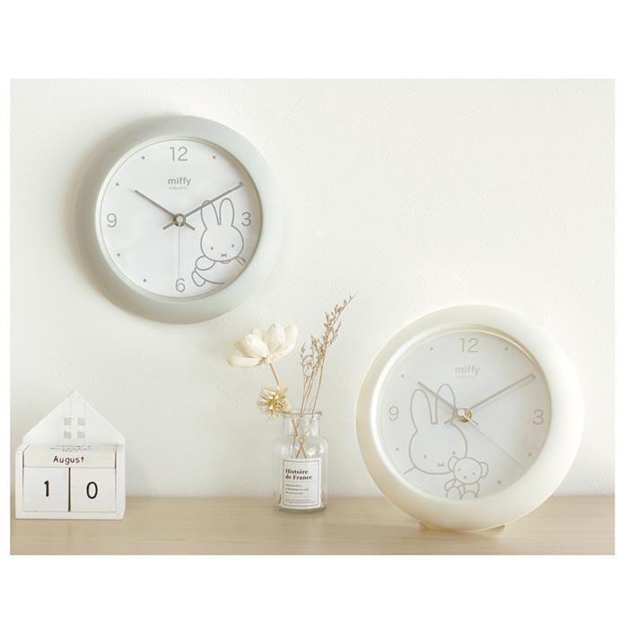 送料無料 ミッフィー マイルームクロック 時計 掛け時計 置き時計 兼用