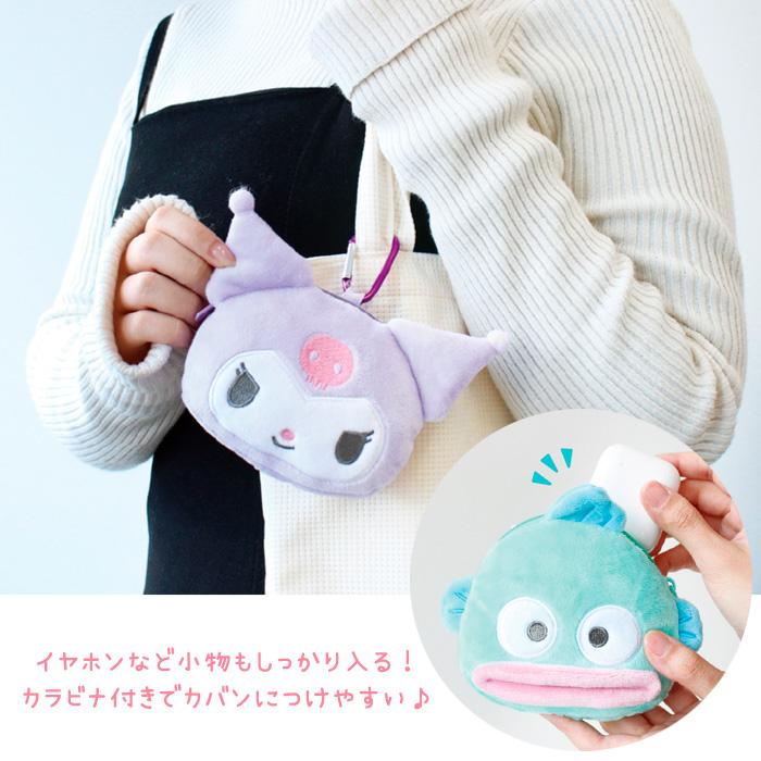 サンリオ カラビナ付き ぬいぐるみ ポーチ キーホルダー 小物入れ ミニポーチ バッグチャーム マイメロ クロミ シナモ ポムポムプリン ポチャッコ ハンギョドン |  | 01
