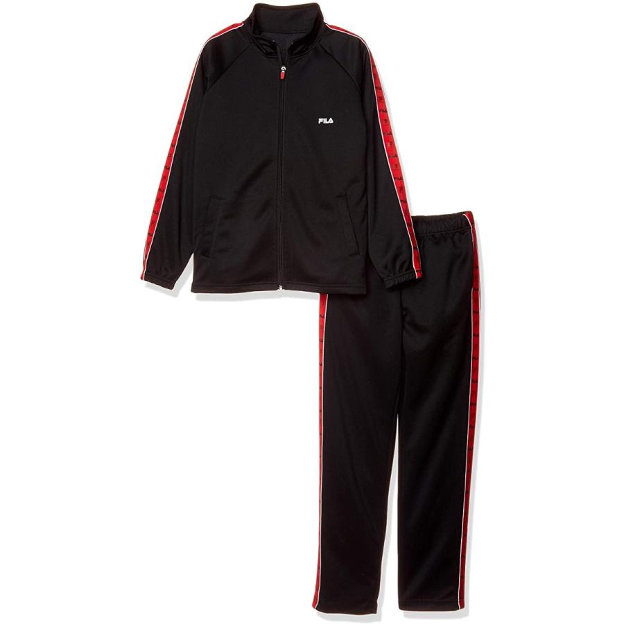 送料無料 フィラ 上下set fila両脇ロゴテープジャージ上下セット キッズ ブラック 日本 150 日本サイズ150 相当 人気no 1 本体 Blog Lonolife Com